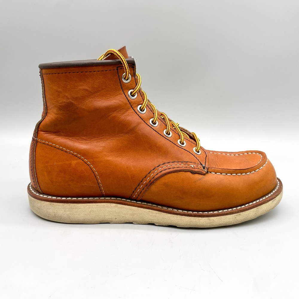 Red Wing Heritage Mens 7 D Classic Moc Toe 875 Boots Oro Legacy Leather Rugged